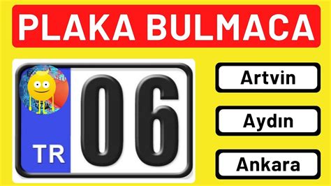 Ankara plaka sırası 2019